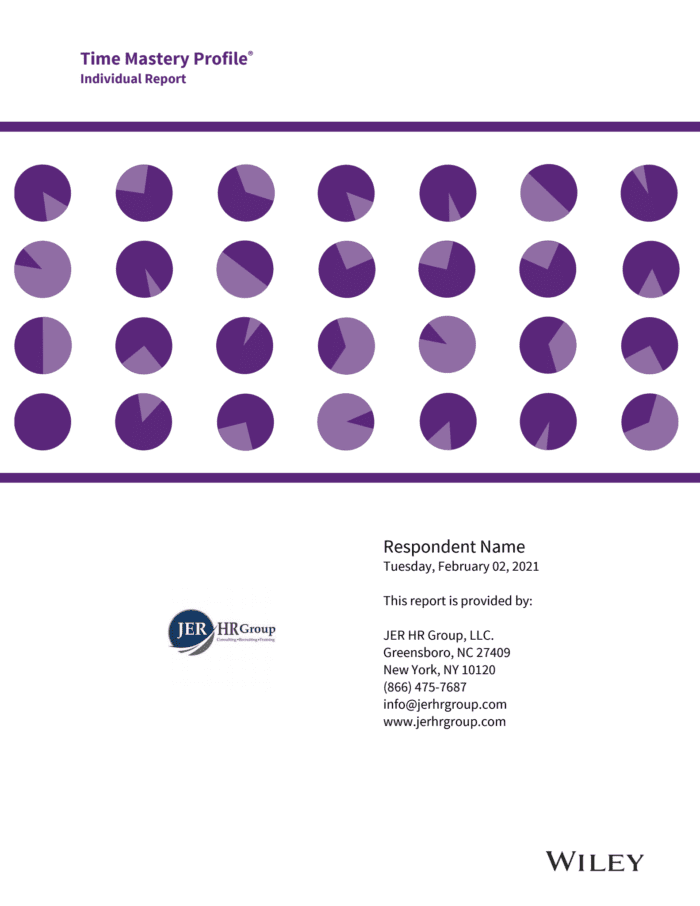 Time Mastery Profile® Online JER HR Group